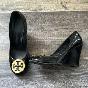 Tory Burch Patent Leather Wedge